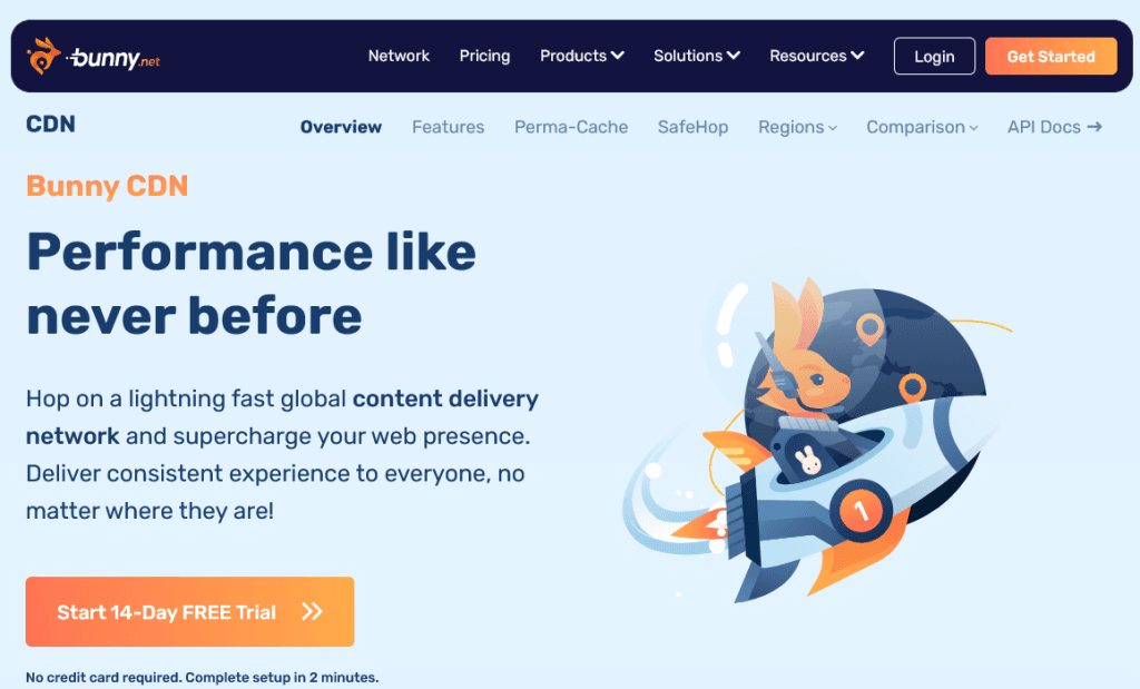 BunnyCDNのスクリーンショット